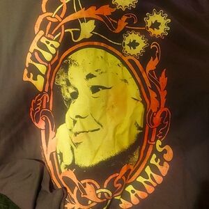 Etta James Graphic Men's Shirt - Black and Orange